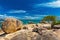 Horseshoe Bay at Bowen - iconic beach with granite rocks, north