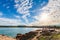 Horseshoe Bay and Port Elliot beach with obelisk in South Australia