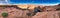 The Horseshoe Bend on a beautiful summer morning, Page, Arizona - Panoramic view