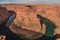 Horseshoe Bend on Colorado River in Glen Canyon, part of Grand canyon