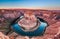 Horseshoe bend at sunrise, Arizona, USA