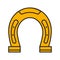 Horseshoe color icon