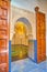 The horseshoe doorway to mosque, Palacio de la Madraza, Granada, Spain