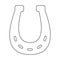 horseshoe equine or luck icon image