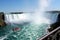 Horseshoe Fall, tour boat approaching the mist, Niagara Falls, ON, Canada