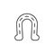 horseshoe, hoof, Ireland icon. Element of Ireland culture icon. Thin line icon for website design and development, app development