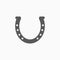 Horseshoe icon, horse vector