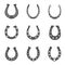 Horseshoe illustration set