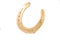 Horseshoe lucky charm gold