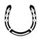 horseshoeing blacksmith glyph icon vector illustration