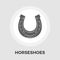 Horseshoes vector flat icon