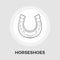 Horseshoes vector flat icon