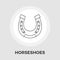 Horseshoes vector flat icon