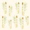 Horsetail Plants Textile and Fabric Pattern Design