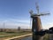 Horsey wind pump at dusk in February