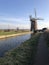 Horsey wind pump at dusk in February