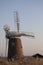 Horsey wind pump at dusk in February