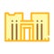 Horus temple color icon vector illustration color