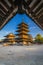 Horyu-ji Temple in Nara, Japan