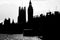 Hose of parliament silhouette, london