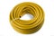 Hose for watering yellow color. Garden hose in a skein.