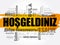 Hosgeldiniz (Welcome in Turkish) word cloud