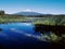 Hosmer Lake in Oregon Cascades with Mount Bachelor