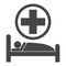 Hospital bed icon