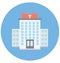 Hospital Color Vector icon which can be easily modified or edit