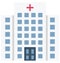 Hospital Color Vector Icon which can easily modify or edit