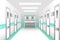 Hospital corridor vector clinic hall way interior