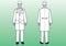 Hospital Doctor Surgeons Nurse Paramedic vector figures icons