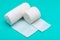 Hospital Grade Sterile Rolled Gauze on green