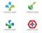 Hospital logo and symbols template icons
