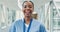 Hospital, nurse and face of happy black woman with smile for medical support, friendly service and care. Healthcare