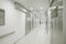 Hospital operating room corridor. Health center medical treatment. Medicine