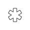 Hospital outline icon