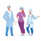 Hospital People Doctor And Nurse Colleagues Vector