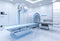 Hospital radiology room with mri scanner and x-ray machine