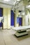 Hospital X-Ray area interior. Health center radiology area