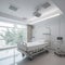 Hospital recovery room with beds,Modern luxury hospital room,AI generated