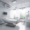 Hospital recovery room with beds,Modern luxury hospital room,AI generated