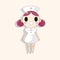 Hospital theme nurse elements vector,eps