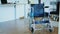 Hospital wheelchair empty room