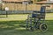 Hospital wheelchairs in a homecare facility