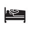 Hospitalization icon vector sign and symbol isolated on white background, Hospitalization logo concept icon