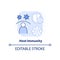 Host immunity light blue concept icon