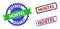 HOSTEL Rosette and Rectangle Bicolor Watermarks with Distress Styles