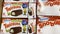 Hostess holiday snack cakes on display Food Lion grocery store