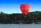 Hot Air Ballon Over Lake